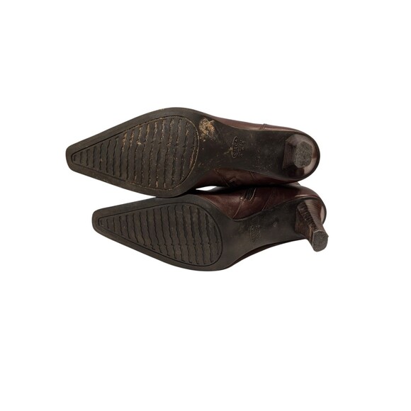 Vintage Circa Joan & David Brown Knee High Tall Boots Stretchable Calf Sz 8 - Picture 5 of 5